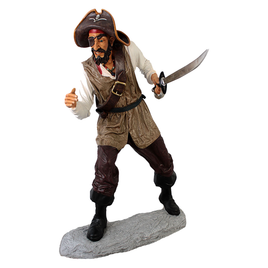 Pirate Captain One Eye Life Size Statue - LM Treasures 