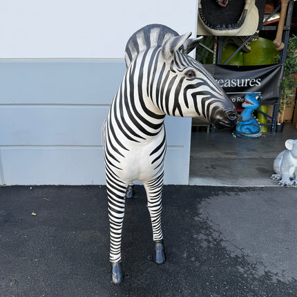 Large Zebra Life Size Statue