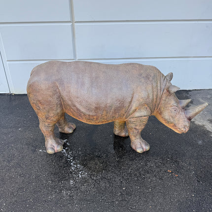 Baby Rhinoceros Life Size Statue