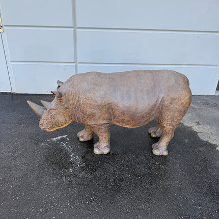 Baby Rhinoceros Life Size Statue