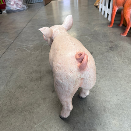 Baby Pig Life Size Statue