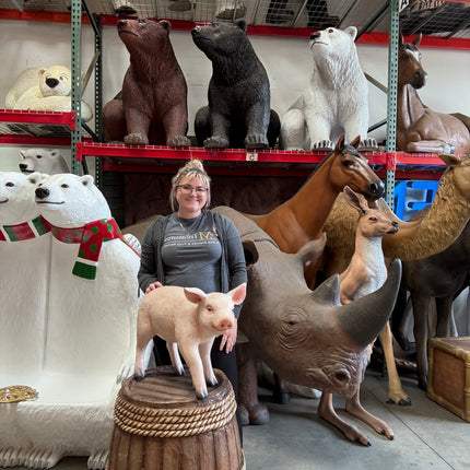Baby Pig Life Size Statue