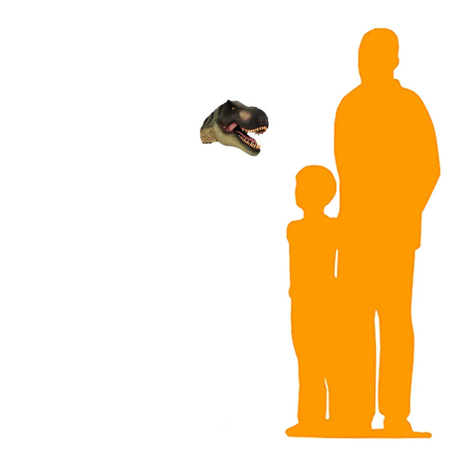 T-Rex Dinosaur Head Small Wall Decor Statue LM Treasures - H