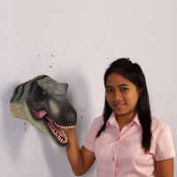 T-Rex Dinosaur Head Small Wall Decor Statue