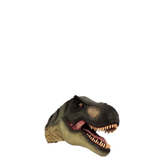 T-Rex Dinosaur Head Small Wall Decor Statue