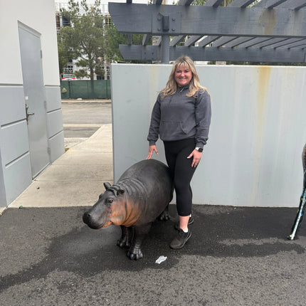 Baby Hippo Life Size Statue LM Treasures - H