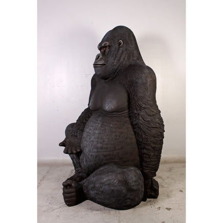 Jumbo Silver Back Gorilla Over Size Statue - LM Treasures 
