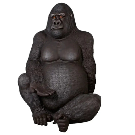 Jumbo Silver Back Gorilla Over Size Statue LM Treasures - H