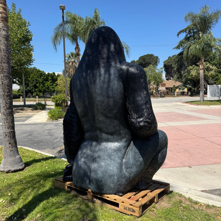 Jumbo Silver Back Gorilla Over Size Statue