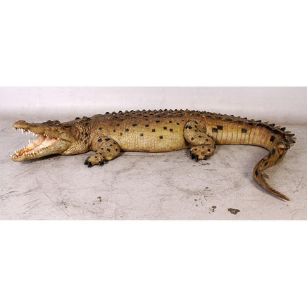 Crocodile Mouth Open Life Size Statue - LM Treasures 