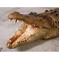 Crocodile Mouth Open Life Size Statue - LM Treasures 