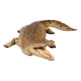 Crocodile Mouth Open Life Size Statue - LM Treasures 