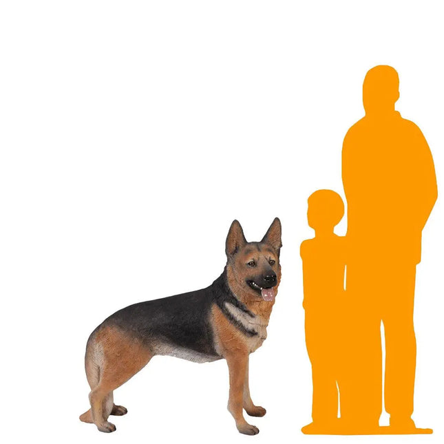 German Shepherd Life Size Statue LM Treasures - H