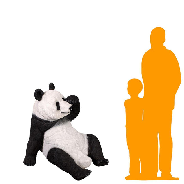 Slouching Panda Life Size Statue
