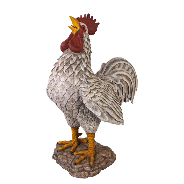 Large White Rooster Life Size Statue LM Treasures - H