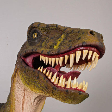 Green Dromarosaurus Dinosaur Life Size Statue