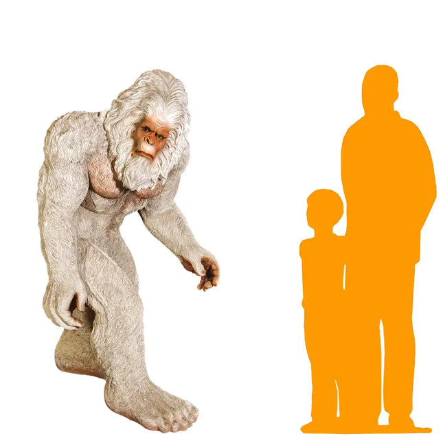 White Abominable Snowman Yeti Statue