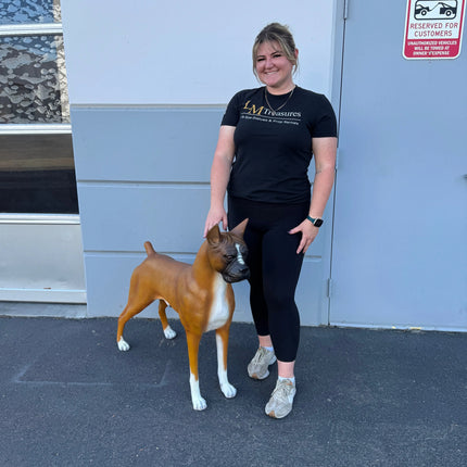 Boxer Dog Life Size Statue LM Treasures - H