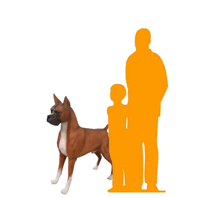 Boxer Dog Life Size Statue LM Treasures - H