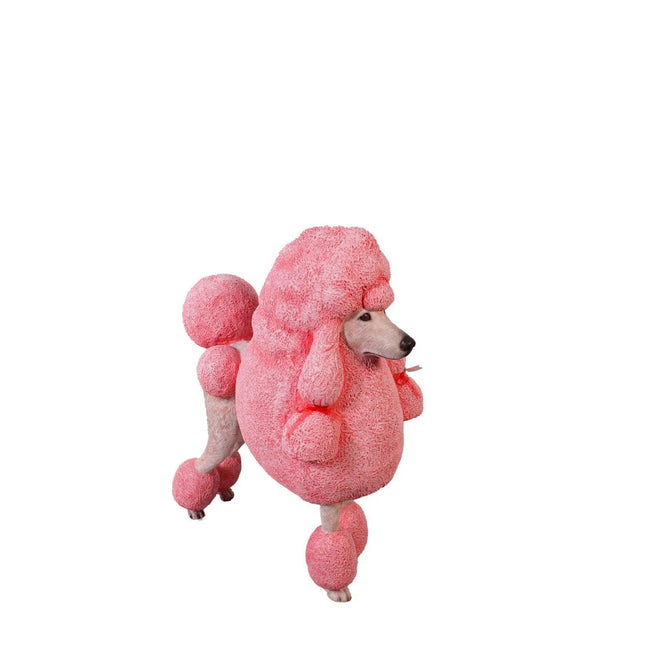 Pink French Poodle Life Size Statue LM Treasures - H