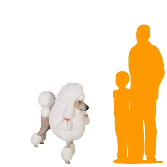 French Poodle Life Size Statue LM Treasures - H