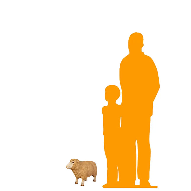 Baby Merino Ewe Life Size Statue LM Treasures - H