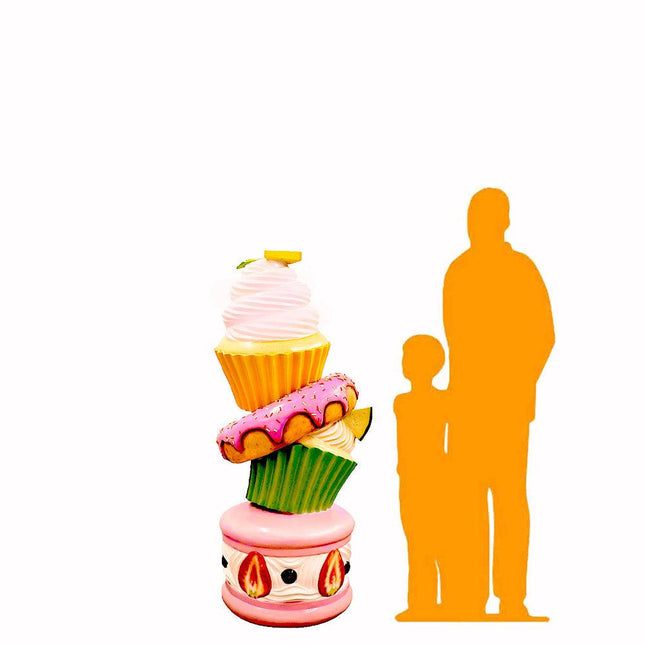 Cupcake Tower Over Sized Statue - LM Treasures 