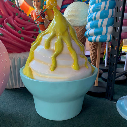 Ice Cream Cup Mango Sundae Over Sized Statue - LM Treasures 