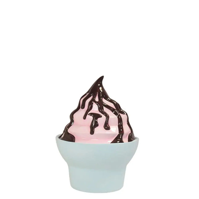 Ice Cream Cup Strawberry Sundae Over Sized Statue LM Treasures - T