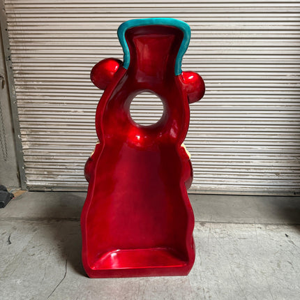 Red Gummy Bear Photo Op Over Sized Statue