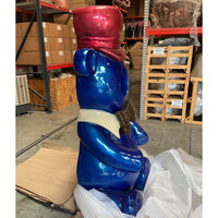 Blue Gummy Bear Photo Op Over Sized Statue