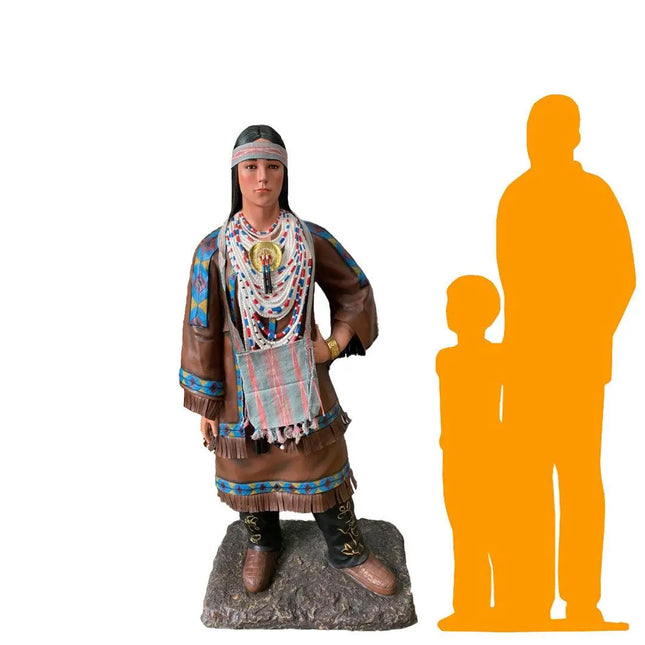 Indian Woman Life Size Statue LM Treasures - A