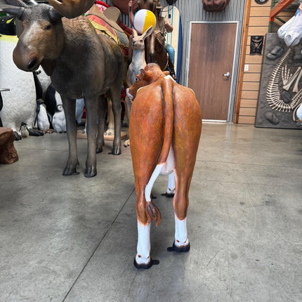 Guernsey Cow Life Size Statue