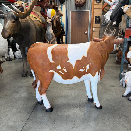 Guernsey Cow Life Size Statue