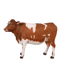 Guernsey Cow Life Size Statue