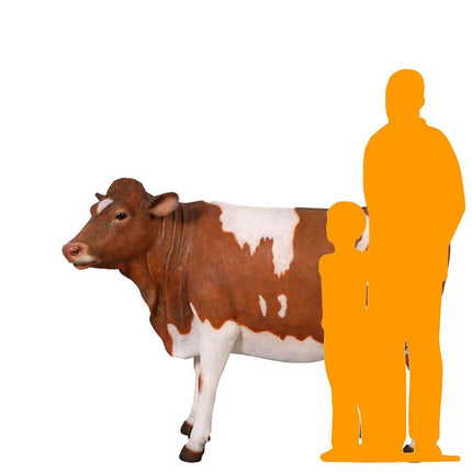 Guernsey Cow Life Size Statue - LM Treasures 