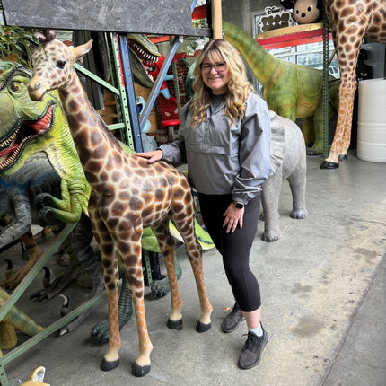 Baby Giraffe Life Size Statue - LM Treasures 