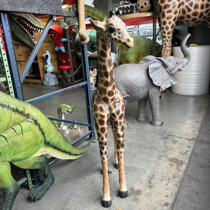 Baby Giraffe Life Size Statue - LM Treasures 