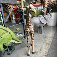 Baby Giraffe Life Size Statue