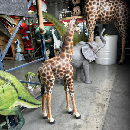 Baby Giraffe Life Size Statue - LM Treasures 