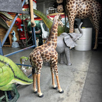 Baby Giraffe Life Size Statue