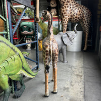 Baby Giraffe Life Size Statue