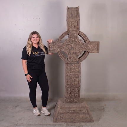 Muiredach Celtic High Cross Life Size Statue LM Treasures - H
