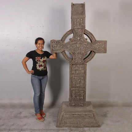 Muiredach Celtic High Cross Life Size Statue LM Treasures - H
