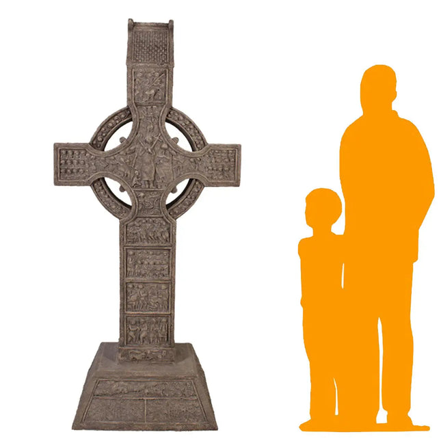 Muiredach Celtic High Cross Life Size Statue LM Treasures - H