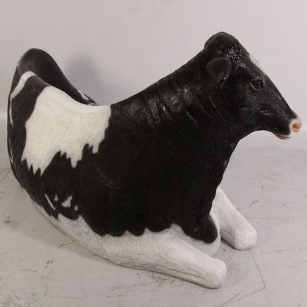 Holstein Cow Bench Life Size Statue - LM Treasures 