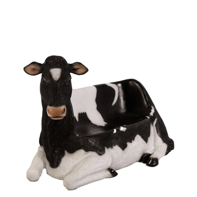 Holstein Cow Bench Life Size Statue LM Treasures - H