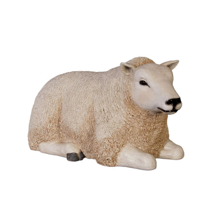 Texelaar Baby Sheep Laying Life Size Statue - LM Treasures 