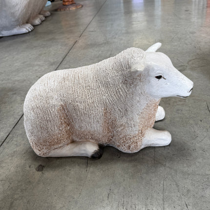 Texelaar Baby Sheep Laying Life Size Statue