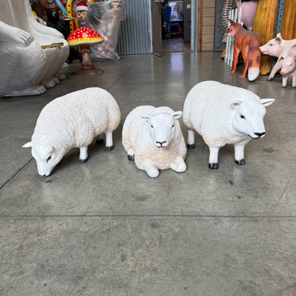 Texelaar Baby Sheep Head Down Life Size Statue